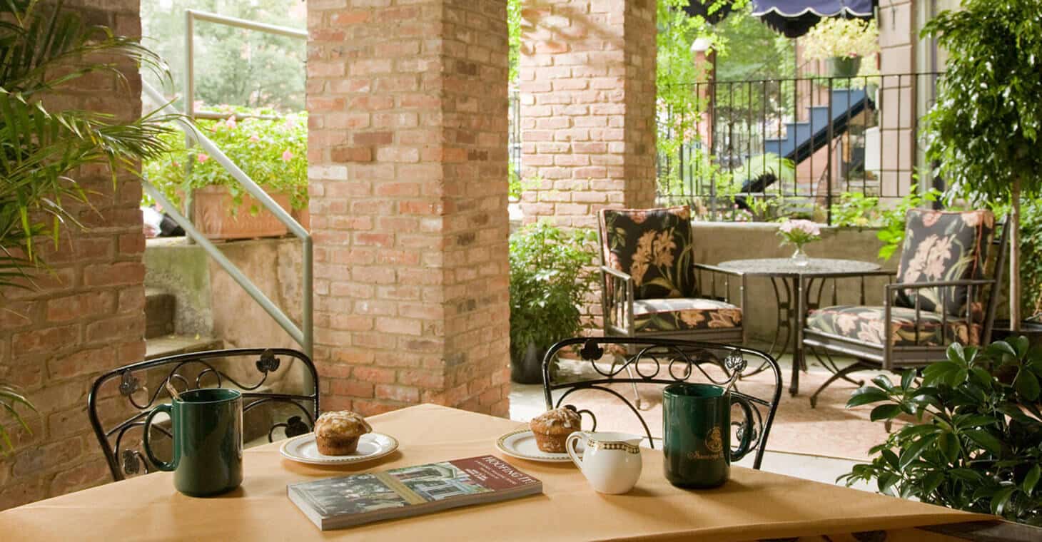 Enjoy coffee on the porch