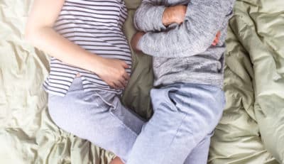 Older couple laughing together