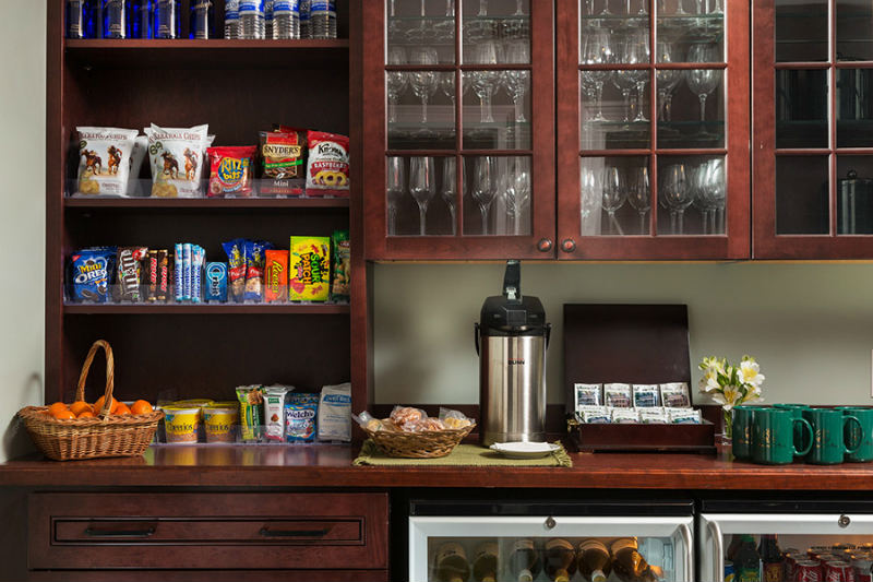 Guest Pantry Stocked with Complimentary Goodies at Saratoga Arms