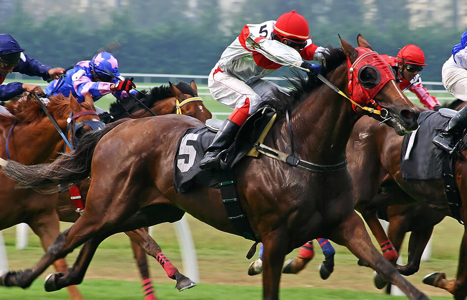 Horse racing in Saratoga Springs, New York